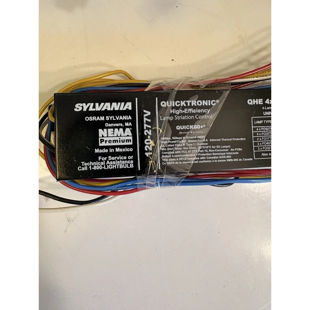SYLVANIA QHE 2X86T8HO/UNV PSN-HT 120-277V 2-LAMP PROGRAM START BALLAST Lot Of 33